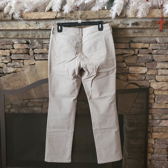 LOFT Modern Straight Corduroy Ankle Pants - Picture 2 of 6